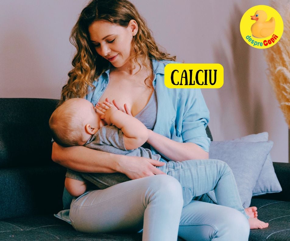 In timpul alaptarii bebe consuma tot calciuln de la mama. Iata de ce trebuie sa fii atenta la calciu pentru ati protejeza oasele - sfatul medicului