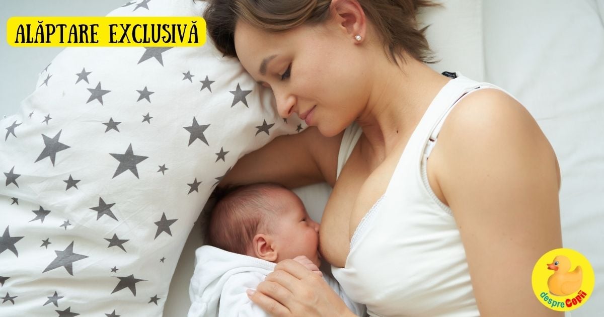 Alaptarea exclusiva a bebelusului: 9 sfaturi pentru a reusi