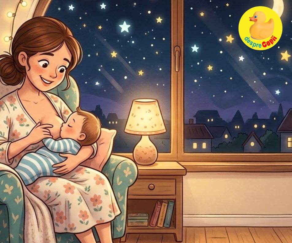 Alaptarea in timpul noptii -  cum isi regleaza bebelusul singur orele de mancare