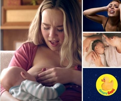 Acesta este un mesaj sincer despre alaptare. Un clip care arata cum sunt momentele dificile ale alaptarii bebelusului