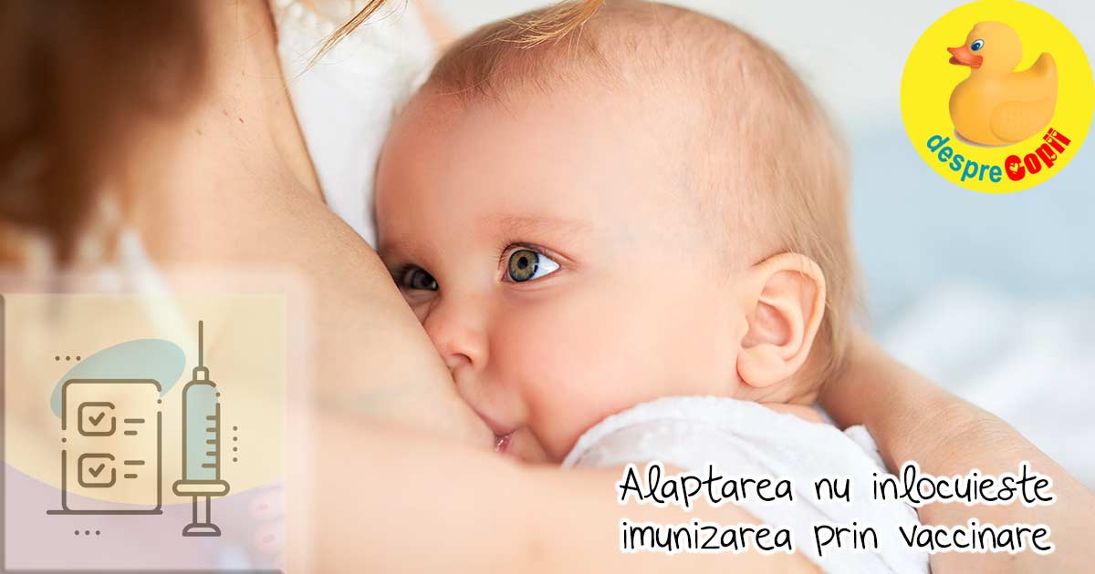 Alaptarea bebelusului nu inlocuieste imunizarea sa prin vaccinare - iata ce trebuie sa stii draga mami
