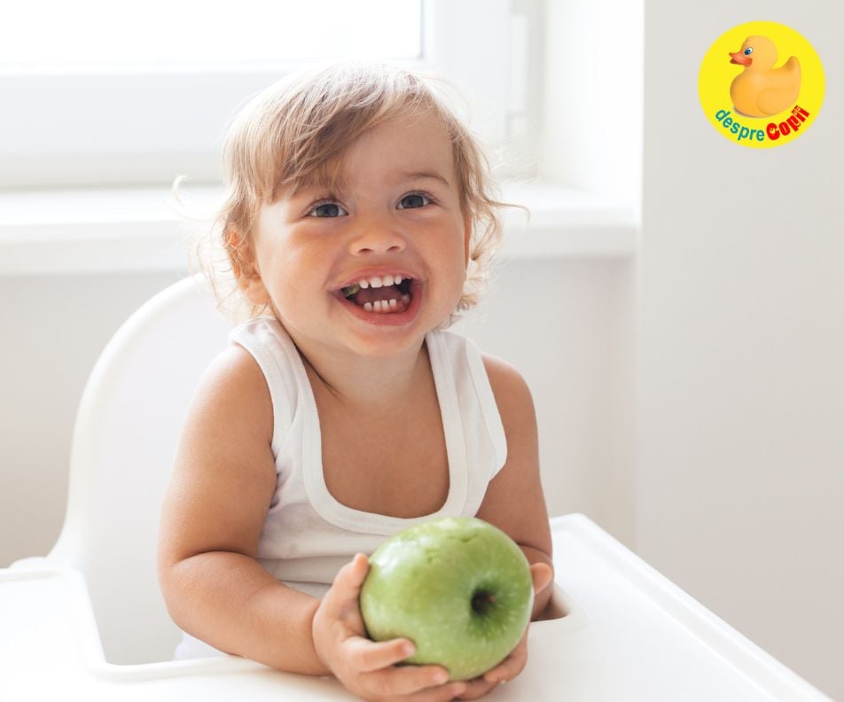Alimentatia copilului de 1 an. Copilul poate manca orice desi are burtica mica deci ofera-i mancaruri pline de nutritieti - sfaturi de nutritie