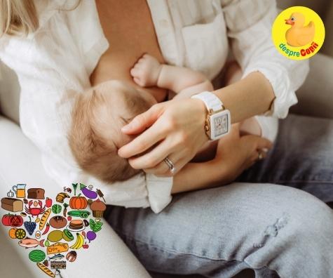 20 de alimente recomandate pentru stimularea lactației - sau cum sa mananci bine si sa alaptezi mai usor