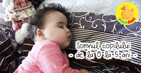 Somnul copilului: asteptari realiste intre 0-5 ani