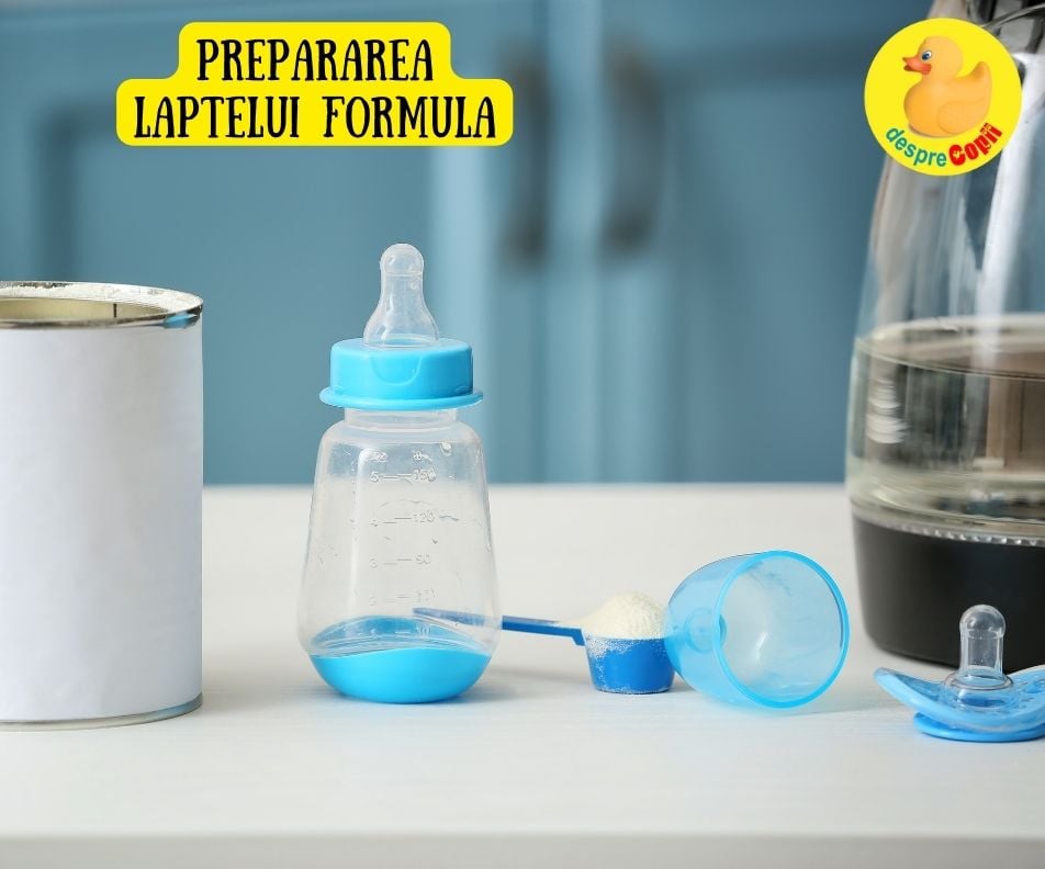 Preparea laptelui formula pentru bebe. Iata ce apa putem folosi pentru siguranta bebelusului