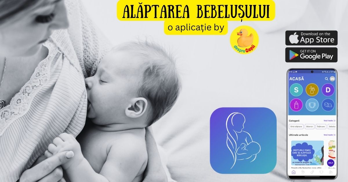 Alaptarea bebelusului - aplicatia de suport care va iti va face alaptarea mai usoara