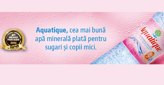 Aquatique, cea mai buna apa minerala plata pentru sugari si copii mici