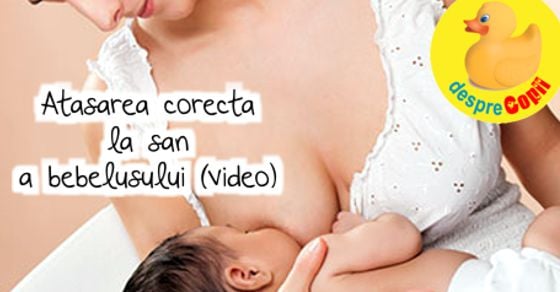 Atasarea corecta la san a bebelusului (video)