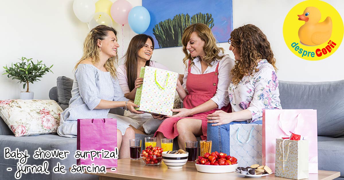 Surprize frumoase cu baby shower la 37 de saptamani - jurnal de sarcina