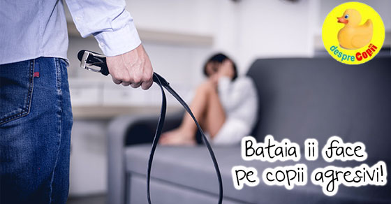 Bataia face copiii agresivi si reducele sansele de succes in viitor