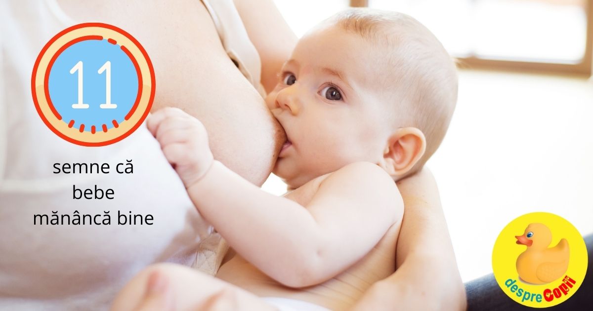 11 semne care te ajuta sa stii daca bebelusul alaptat mananca suficient