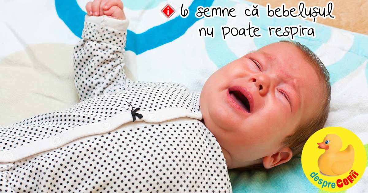 6 semne ca bebelusul nu poate respira - afla cum poti observa imediat daca sunt probleme