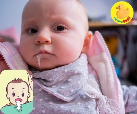 Regurgitarea la bebelusi: ce trebuie sa stii cand bebe vomita dupa ce mananca