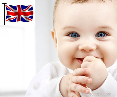 Cele mai populare nume date bebelusilor in Marea Britanie - 2014