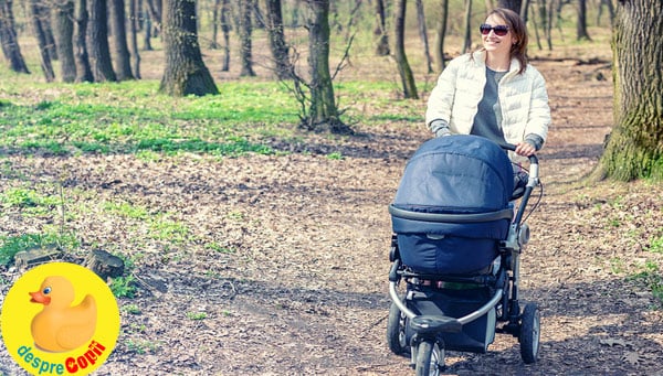 Chiar din prima luna, scoate-l pe bebe din casa la plimbare insa ai grija la aceste reguli