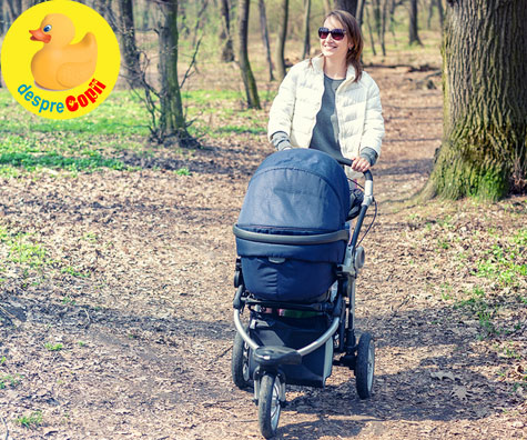 Chiar din prima luna, scoate-l pe bebe din casa la plimbare insa ai grija la aceste reguli