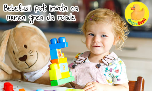 Copiii invata foarte devreme ca efortul le aduce succes