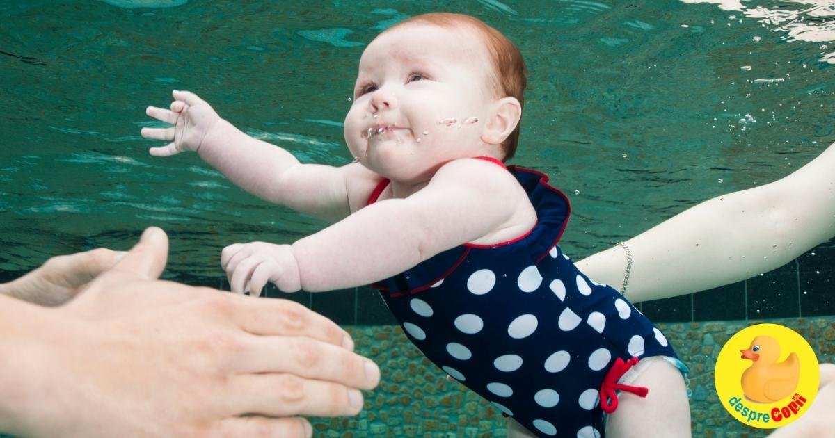 Bebelusii se nasc cu instinctul de a-si tine respirata sub apa