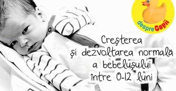 Cresterea si dezvoltarea normala a bebelusului intre 0-12 luni