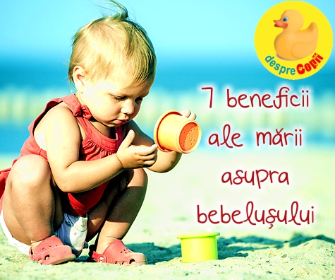 7 beneficii ale marii asupra bebelusului