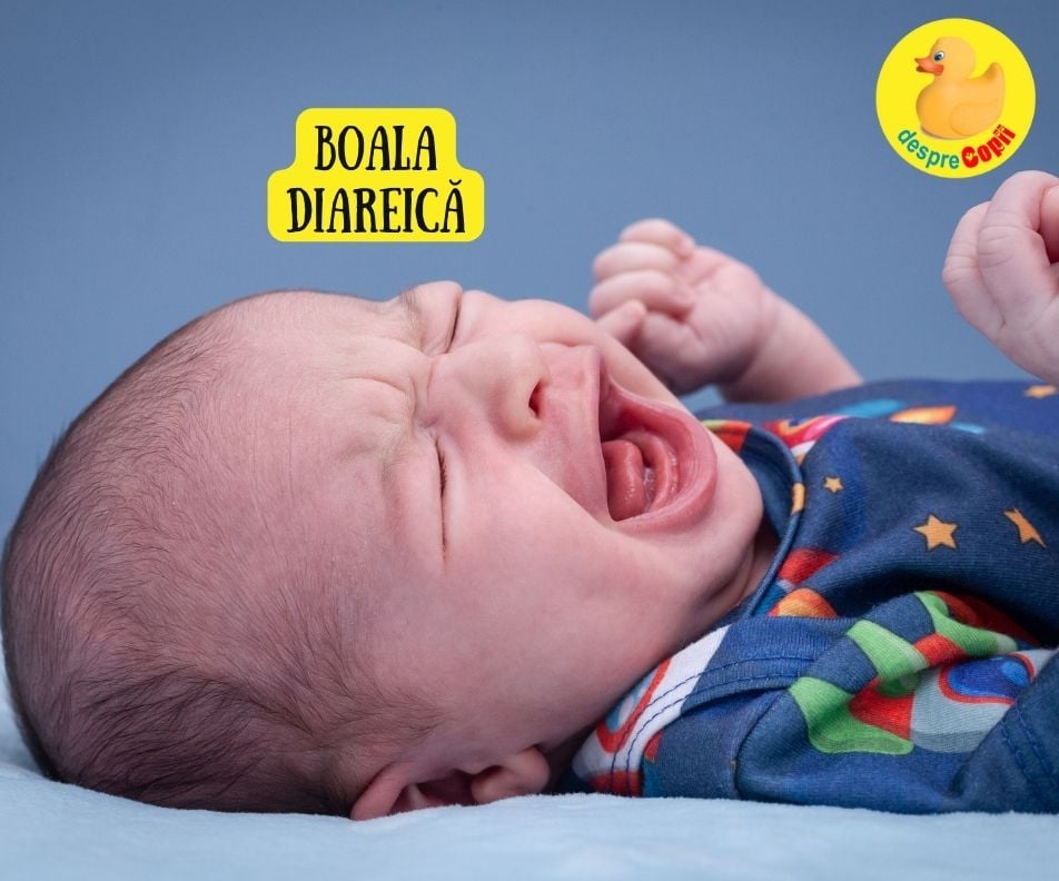 Boala diareica la bebelus: simptome, cauze, retete de hidratare si sfatul medicului