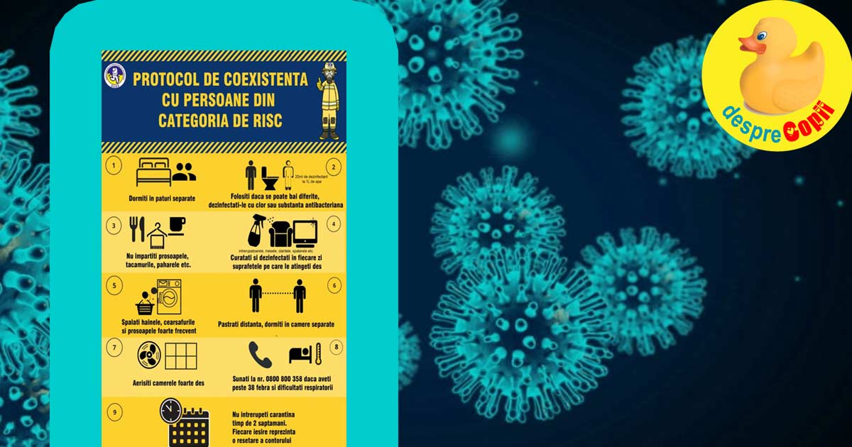 Coronavirus in casa -  9 reguli esentiale de respectat daca avem in casa persoane din categoria de risc