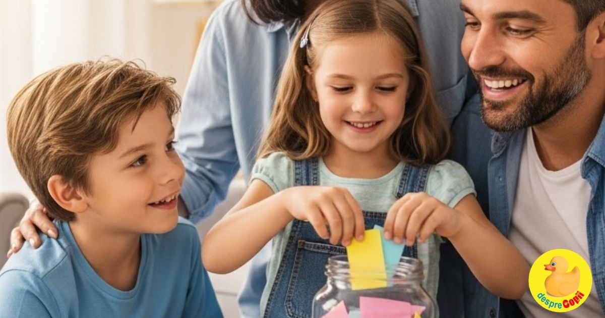 Borcanul cu biletele. Iata de ce este important sa implicam copiii in treburile casnice si cum sa faci in cel mai amuzant mod