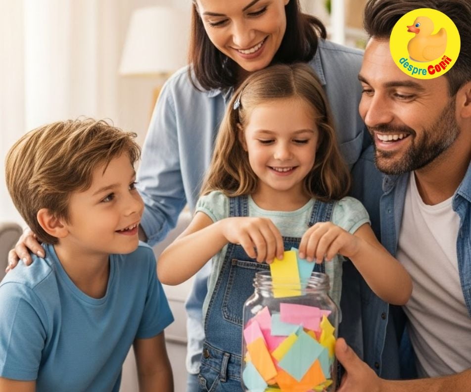Borcanul cu biletele. Iata de ce este important sa implicam copiii in treburile casnice si cum sa faci in cel mai amuzant mod