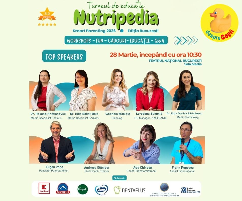 Nutripedia 2026 da startul la Bucuresti cu sala plina: parintii pun sanatatea copiilor pe primul loc