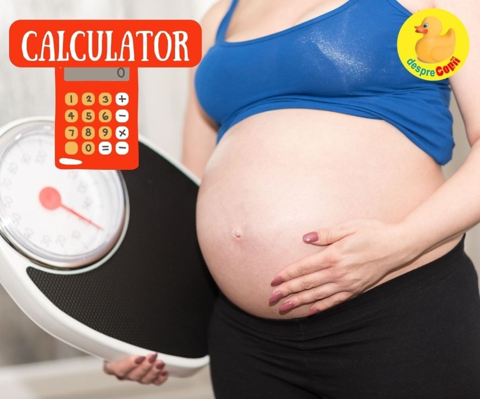Calculator - Afla cate kilograme in plus vei lua in sarcina in functie de luna in care te afli
