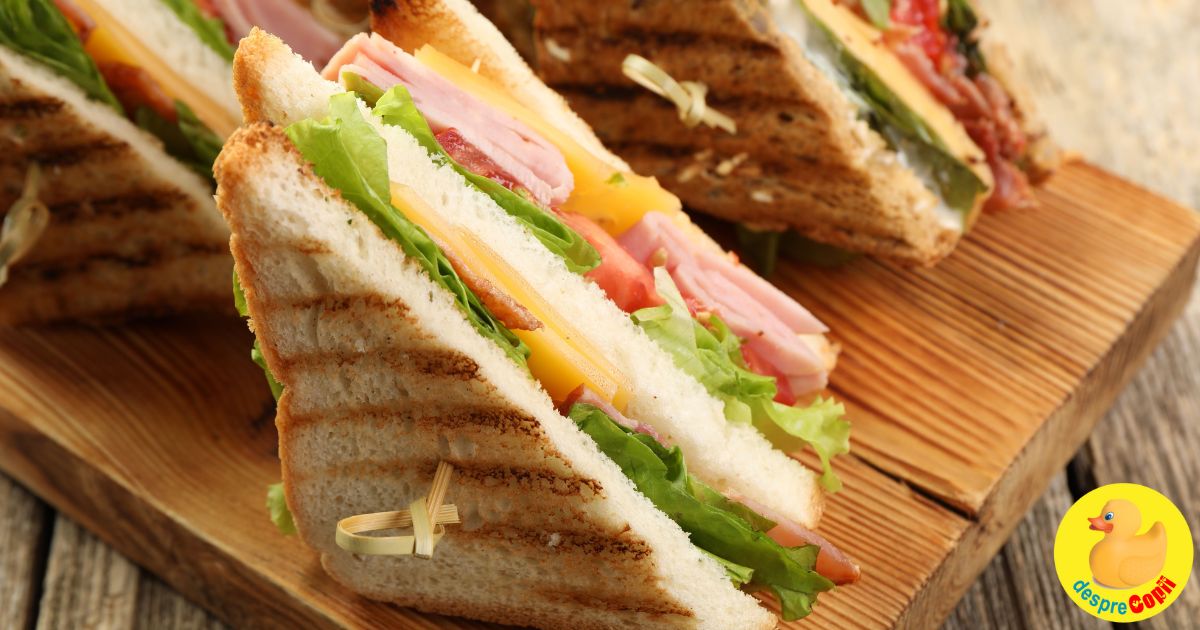 Club Sandwich: consistent si gustos pentru copii activi