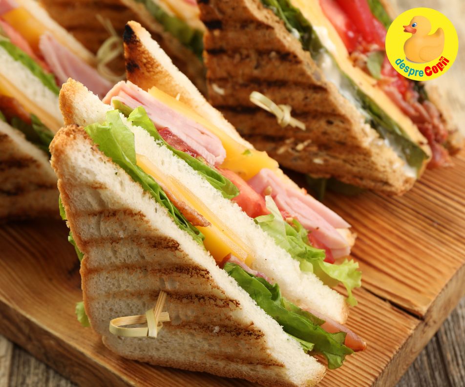 Club Sandwich: consistent si gustos pentru copii activi