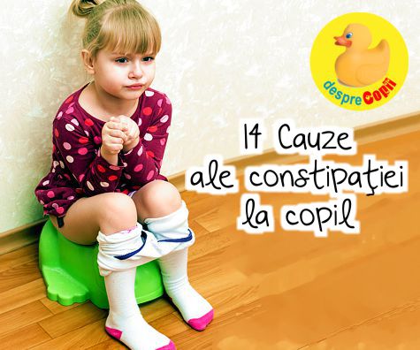 14 Cauze ale constipatiei la copil