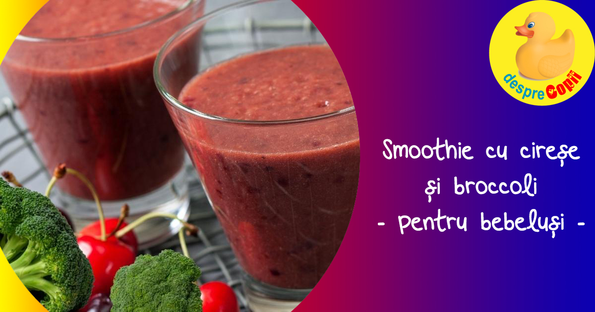 Smoothie cu banane si cirese - reteta pentru bebelusi