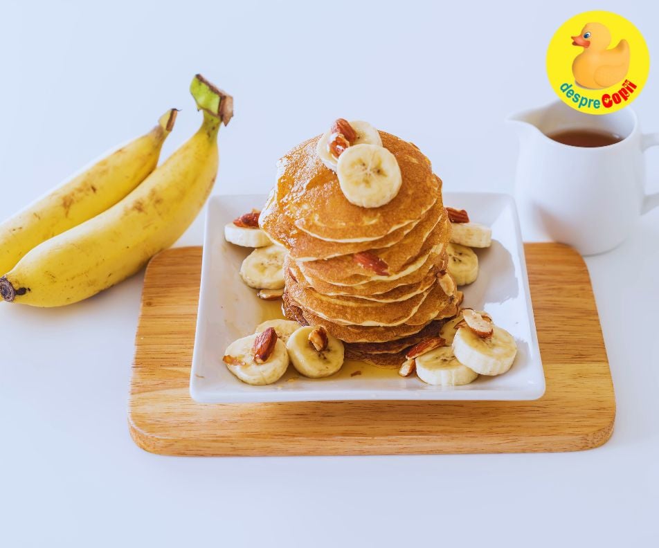 Clatite cu banane: dulceata naturala, fara zahar adaugat