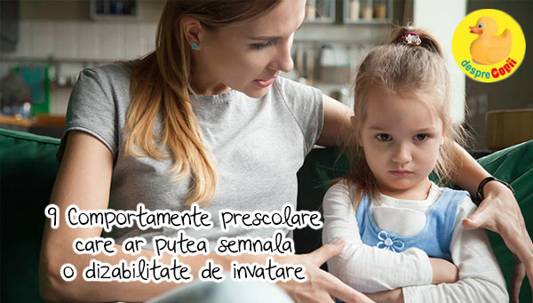 9 comportamente ale copilului prescolar care ar putea semnala o dizabilitate de invatare