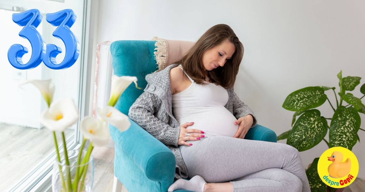 Saptamana 33 -  In sfarsit am concediu prenatal - jurnal de sarcina