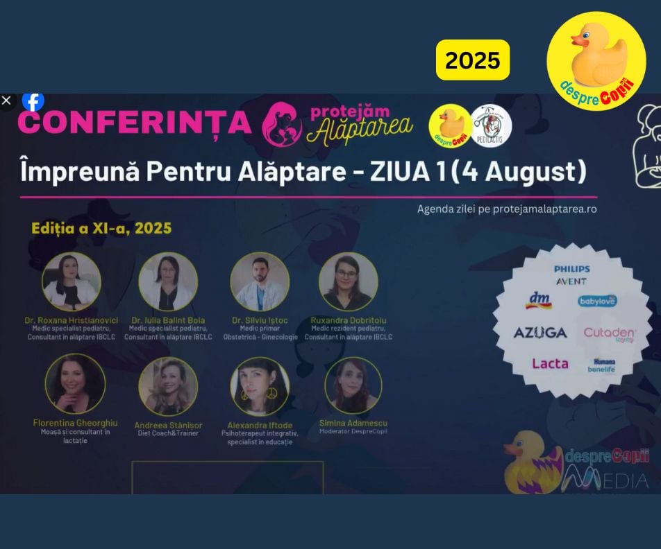 Conferinta Impreuna pentru alaptare 2025. Cea mai mare conferinta de sustinere a alaptarii - Ziua 1