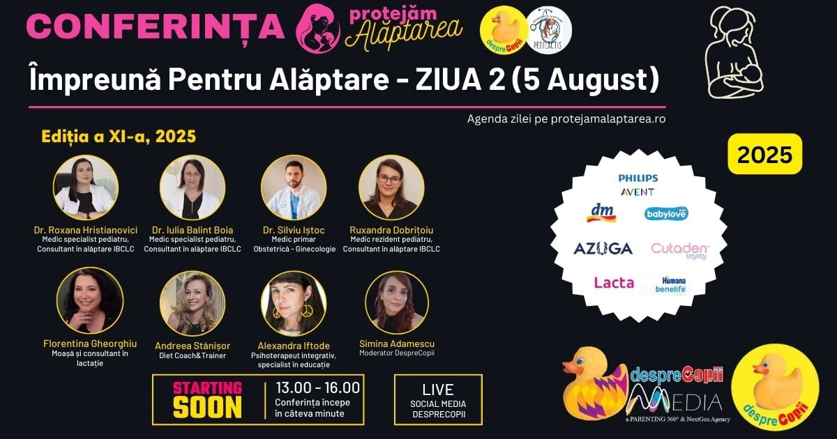 Conferinta Impreuna pentru alaptare 2025. Cea mai mare conferinta de sustinere a alaptarii - Ziua 2