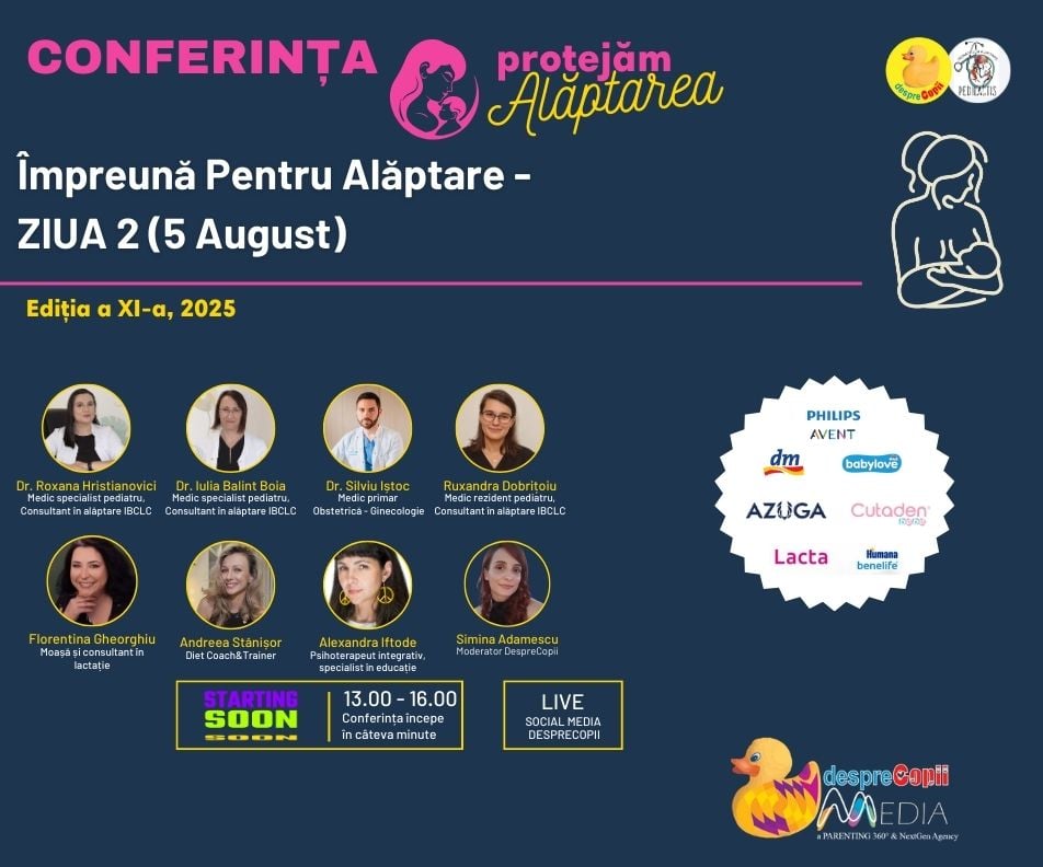 Conferinta Impreuna pentru alaptare 2025. Cea mai mare conferinta de sustinere a alaptarii - Ziua 2
