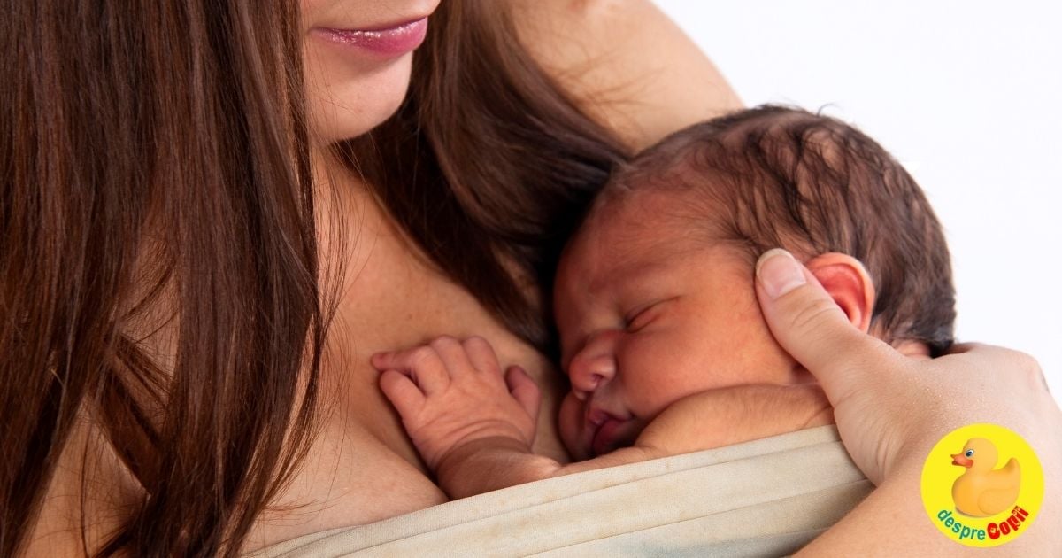 Bebelusul are NEVOIE de contact direct piele-piele cu mami - iata de ce