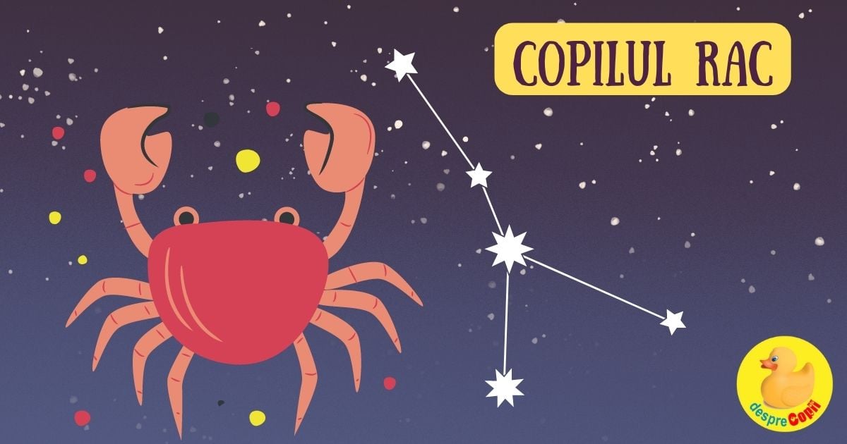 Copilul Rac -  un copil emotional, loial și visator - horoscopul copiilor