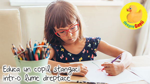 Incurajeaza un copil stangaci intr-o lume dreptace