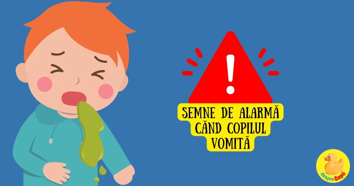 6 semne de alarma cand copilul vomita