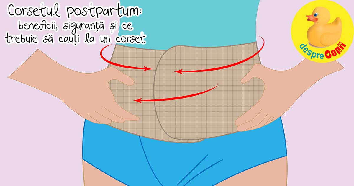 Corsetul sau centura postpartum: despre rol, cat timp trebuie purtat si cum trebuie ales