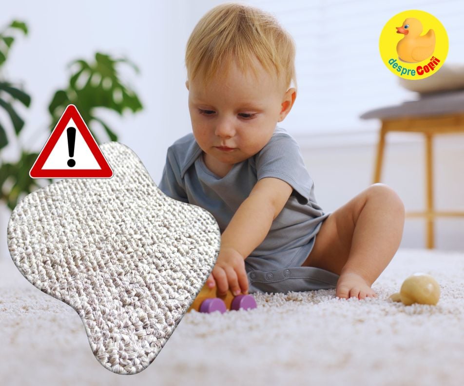 Ce se ascunde in covorul din camera copilului? Praf, alergeni, mucegai si microplastice care pot afecta respiratia si pot creste si riscul de astm