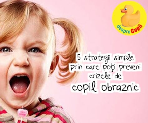 5 strategii simple prin care sa previi crizele de copil obraznic