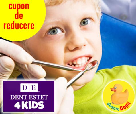 Cupon 10% reducere DENT ESTET 4 KIDS pentru Comunitatea Desprecopii