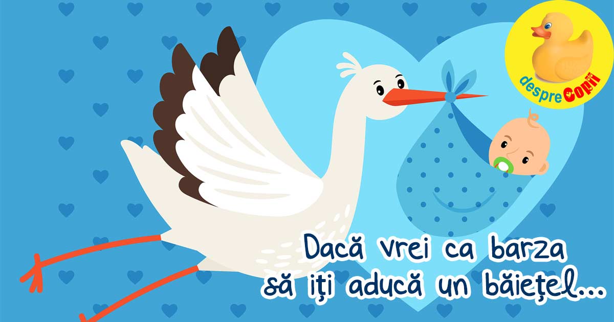 Daca vrei ca barza sa iti aduca un baietel iata ce trebuie sa mananci - mituri si legende