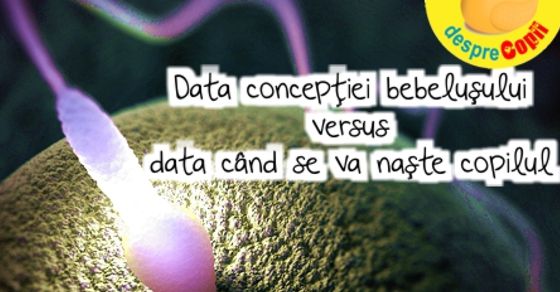 Despre data conceptiei si data cand se va naste copilul